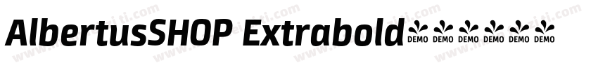 AlbertusSHOP Extrabold字体转换